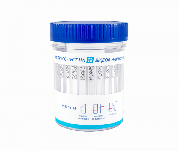 Мультитест на 12 видов наркотиков в моче (1 штука) фото